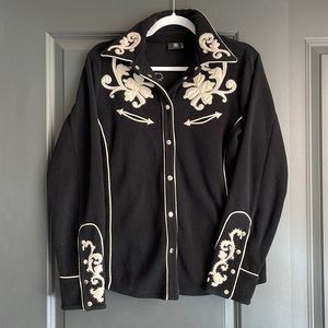 Vintage Fleece Western Bogner Button-Down